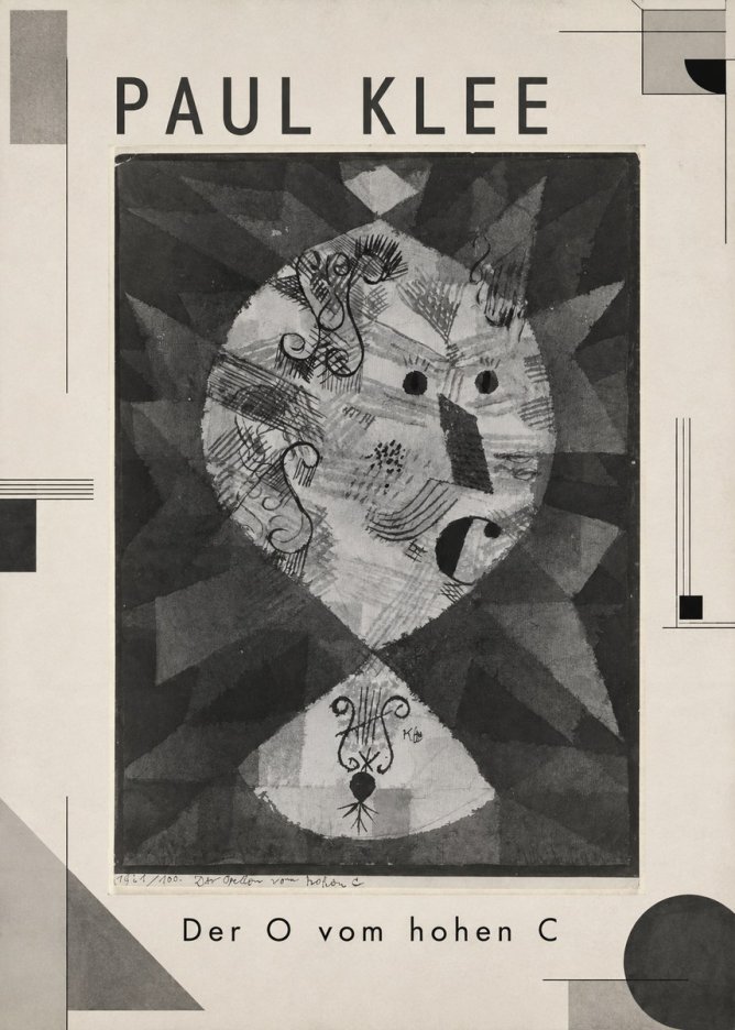 Paul Klee Der O Vom Hohen C No1 - Poster