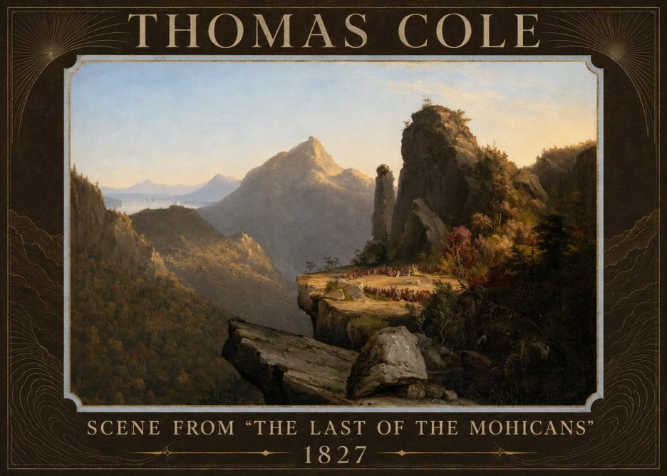 Thomas Cole Scene from 'the Last of the Mohicans' No6 - Poster