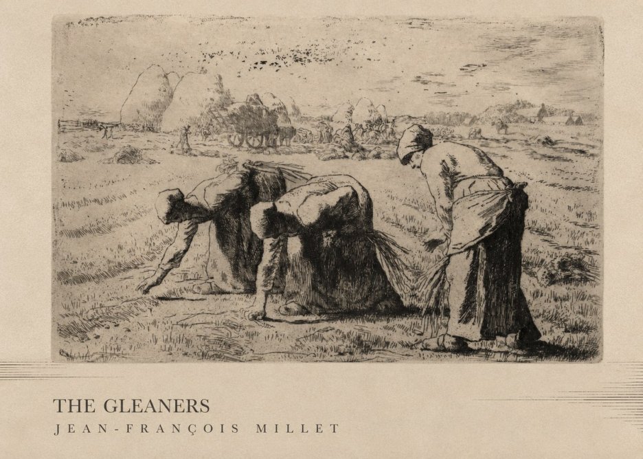 Jean-François Millet The Gleaners No3 - Poster