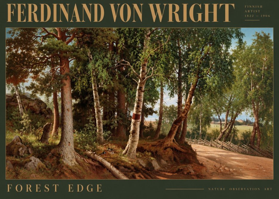 Ferdinand von Wright Forest Landscape No5 - Poster
