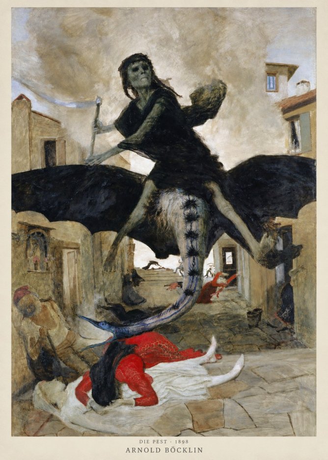 Arnold Böcklin Die Pest I No2 - Poster