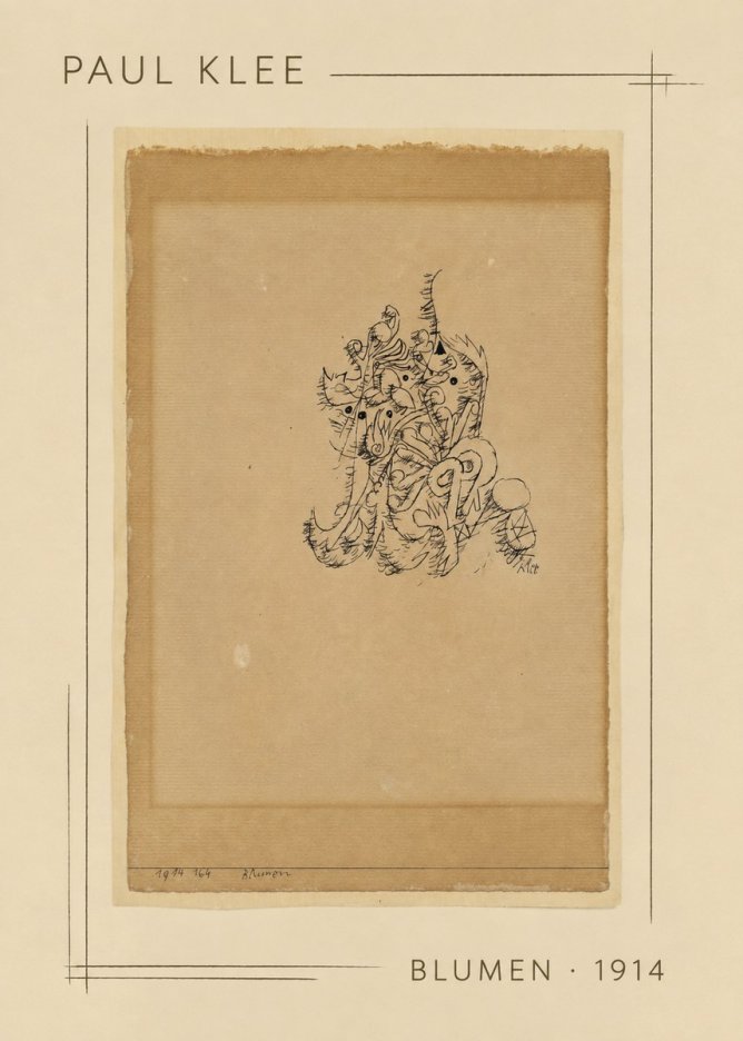 Paul Klee Blumen I No2 - Poster