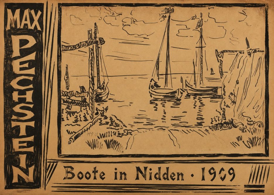 Max Pechstein Boote in Nidden No2 - Poster