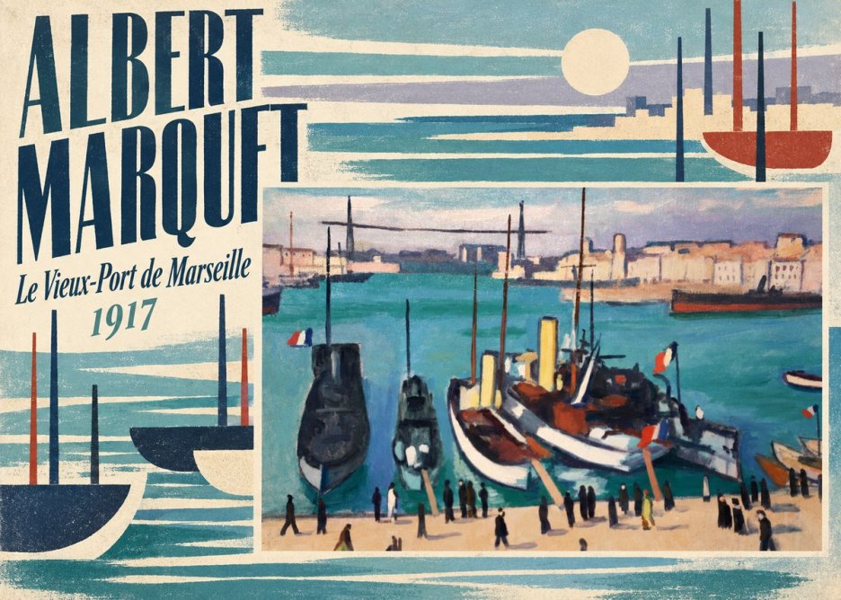 Albert Marquet Le Vieux-port De Marseille No6 - Poster