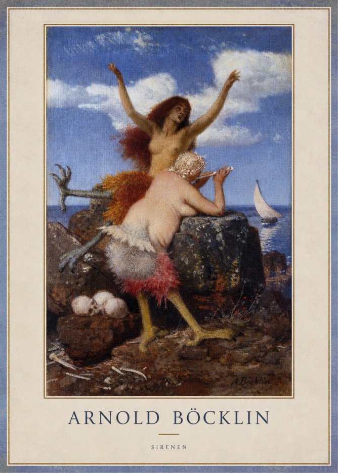 Arnold Böcklin Sirenen No1 - Poster