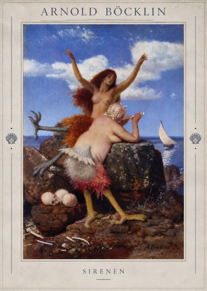 Arnold Böcklin Sirenen No4 - Poster