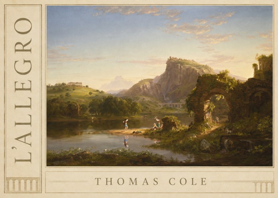Thomas Cole L'allegro No2 - Poster