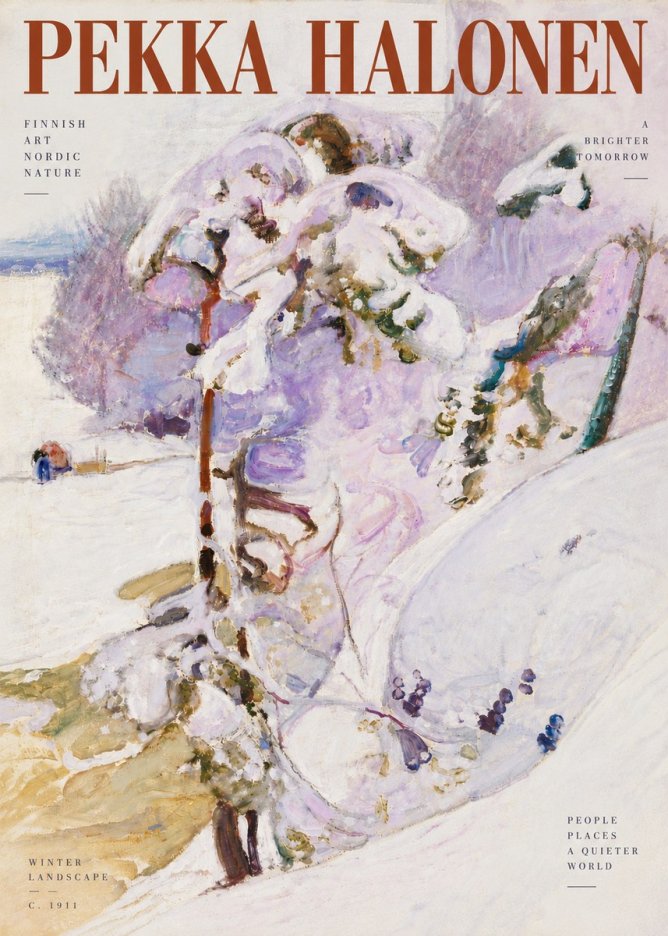 Pekka Halonen Winter Landscape No5 - Poster