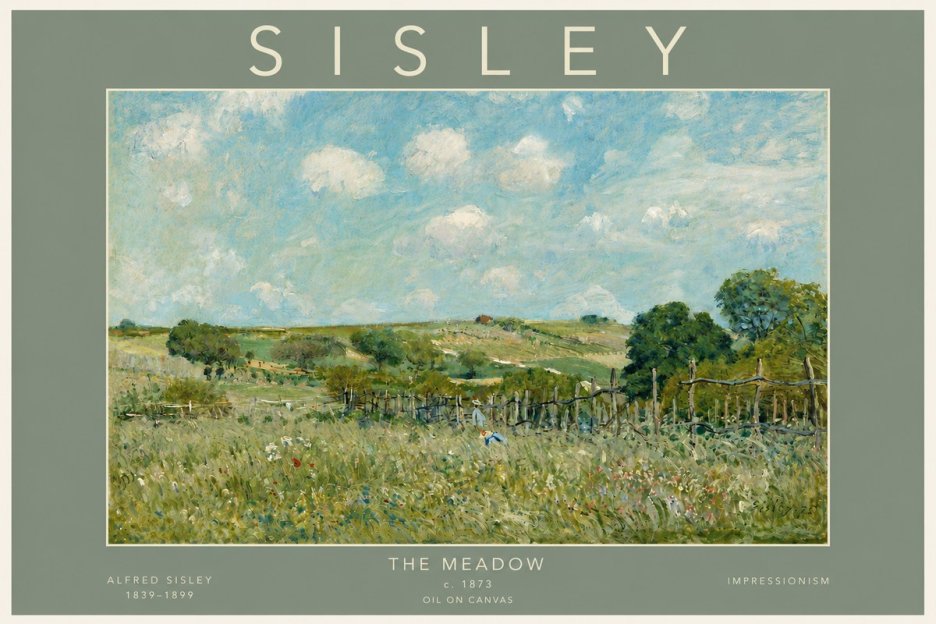 Sisley The Meadow No4 - Poster