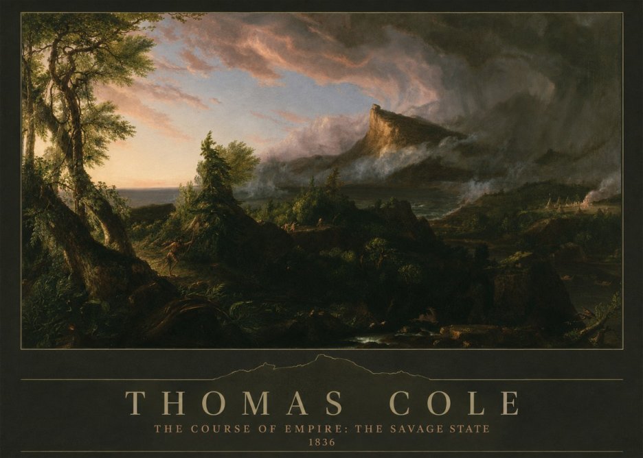 Thomas Cole The Course of Empire: the Savage State I No3 - Poster