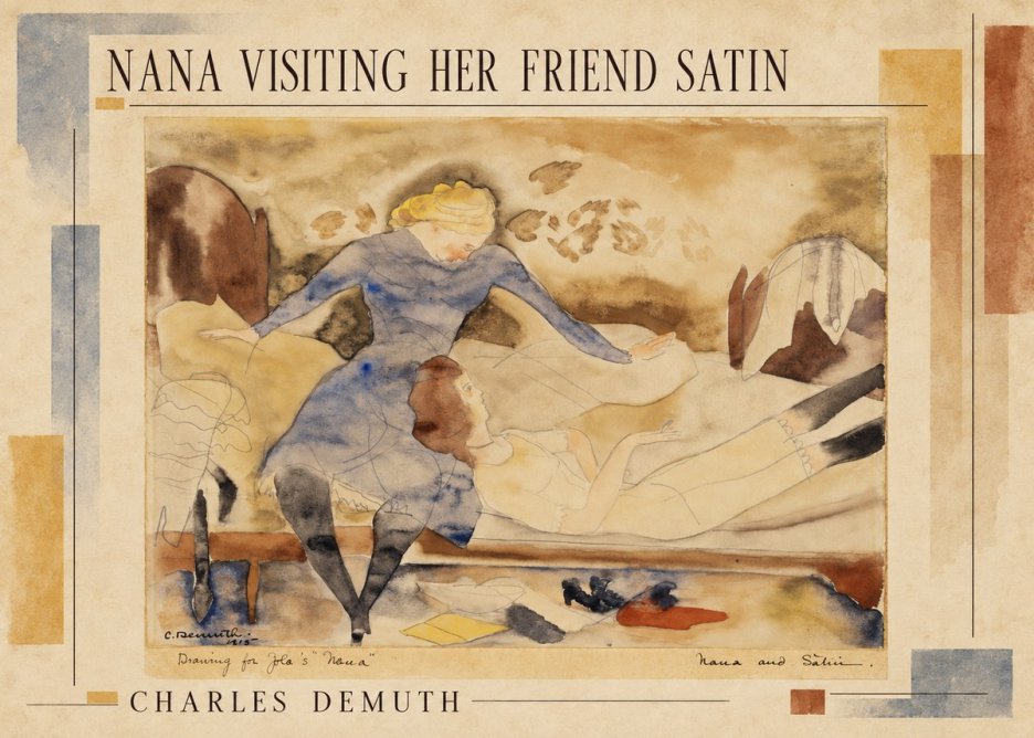 Charles Demuth Nana Visiting Her Friend Satin No2 - Poster