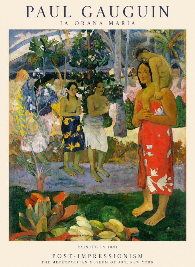 Paul Gauguin Ia Orana Maria No2 - Poster