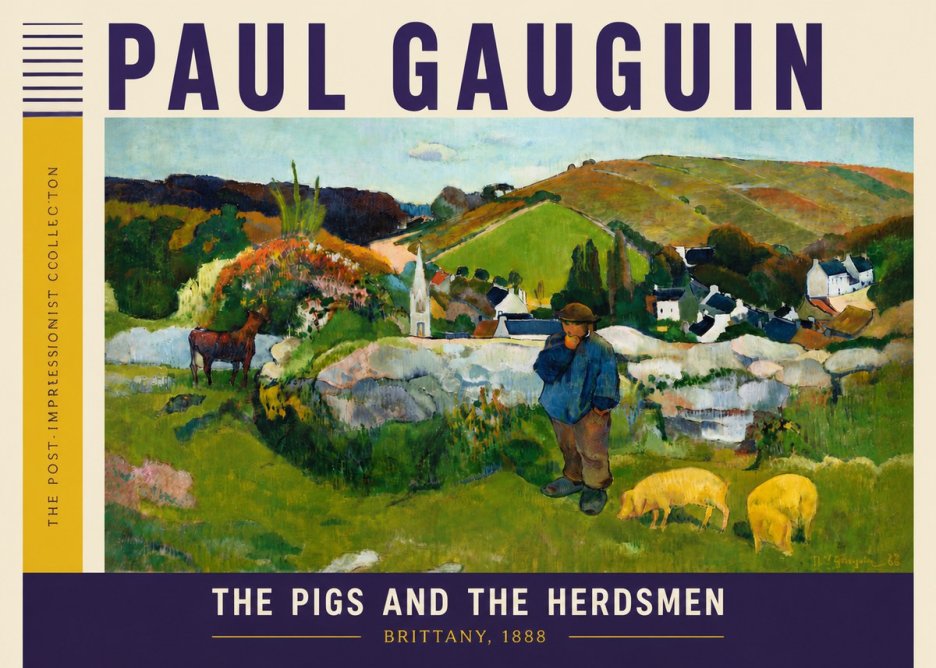 Paul Gauguin The Pigs and the Herdsmen No6 - Poster