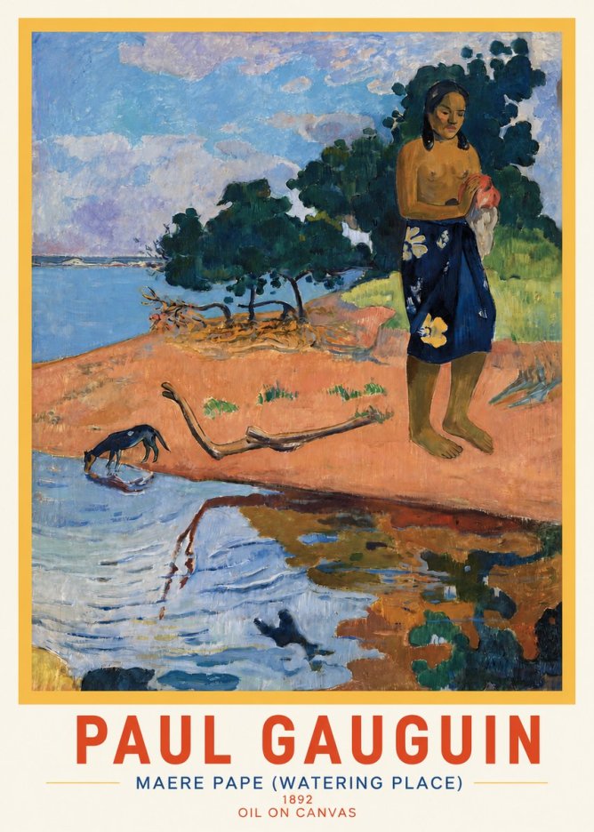 Paul Gauguin Maere Pape (Watering Place) No3 - Poster