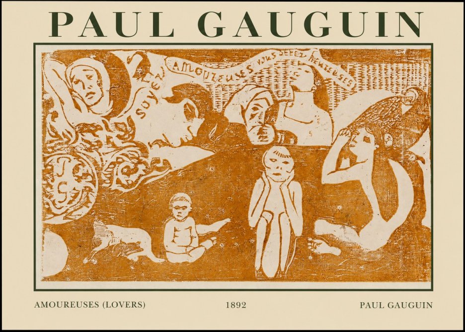 Paul Gauguin Amoureuses (Lovers) No1 - Poster