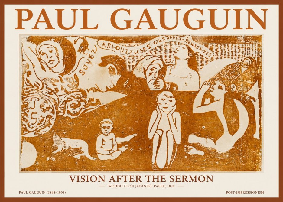 Paul Gauguin Amoureuses (Lovers) No2 - Poster