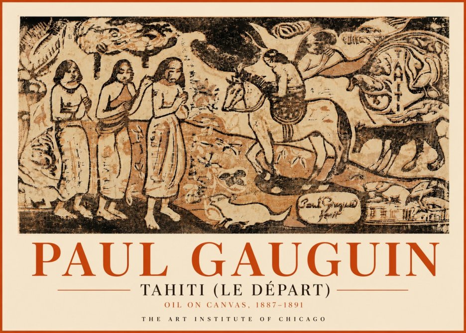 Paul Gauguin Tahitian Scene (Ia Orana Maria) No5 - Poster