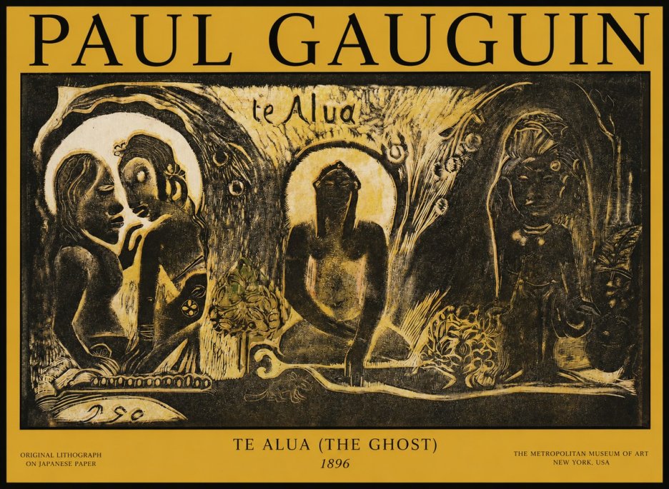Paul Gauguin Te Alua (the Ghost) No1 - Poster