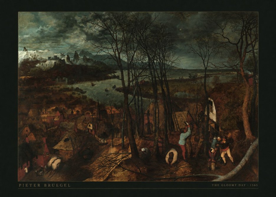 Pieter Bruegel The Gloomy Day No5 - Poster