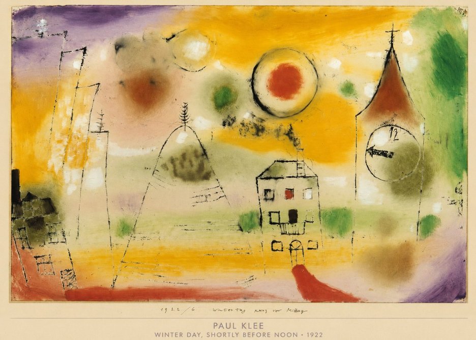 Paul Klee Winter Day, Shortly Before Noon No6 - Poster