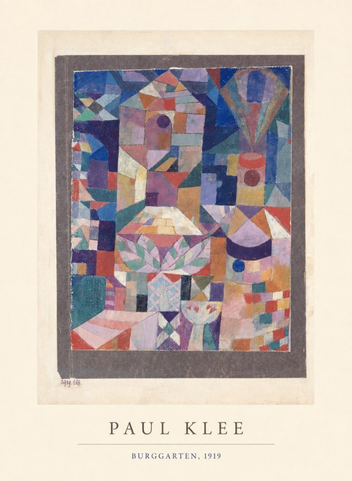 Paul Klee Burggarten No4 - Poster