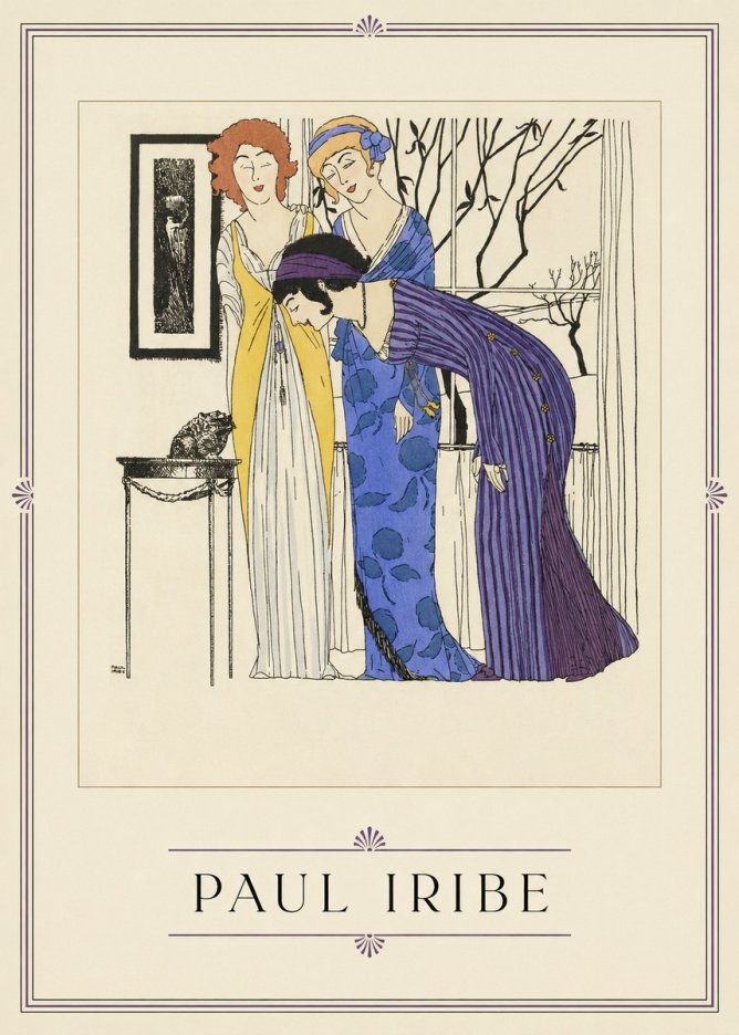 Paul Iribe Three Women and a Frog No1 - Poster