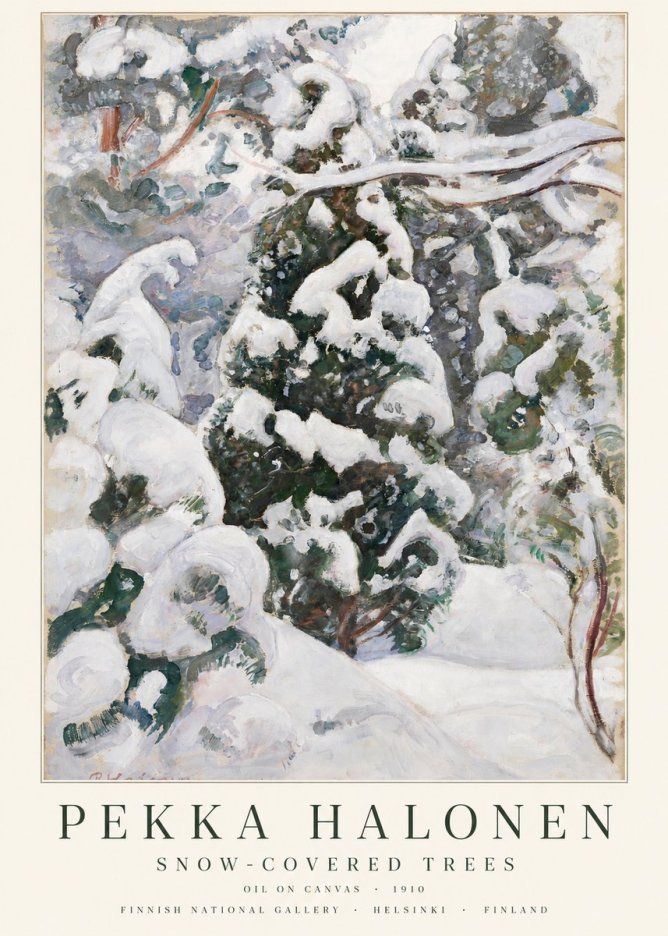 Pekka Halonen Winter Forest I No3 - Poster