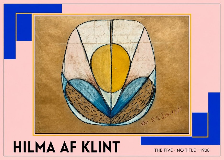 Hilma af Klint The Five - No Title No4 - Poster