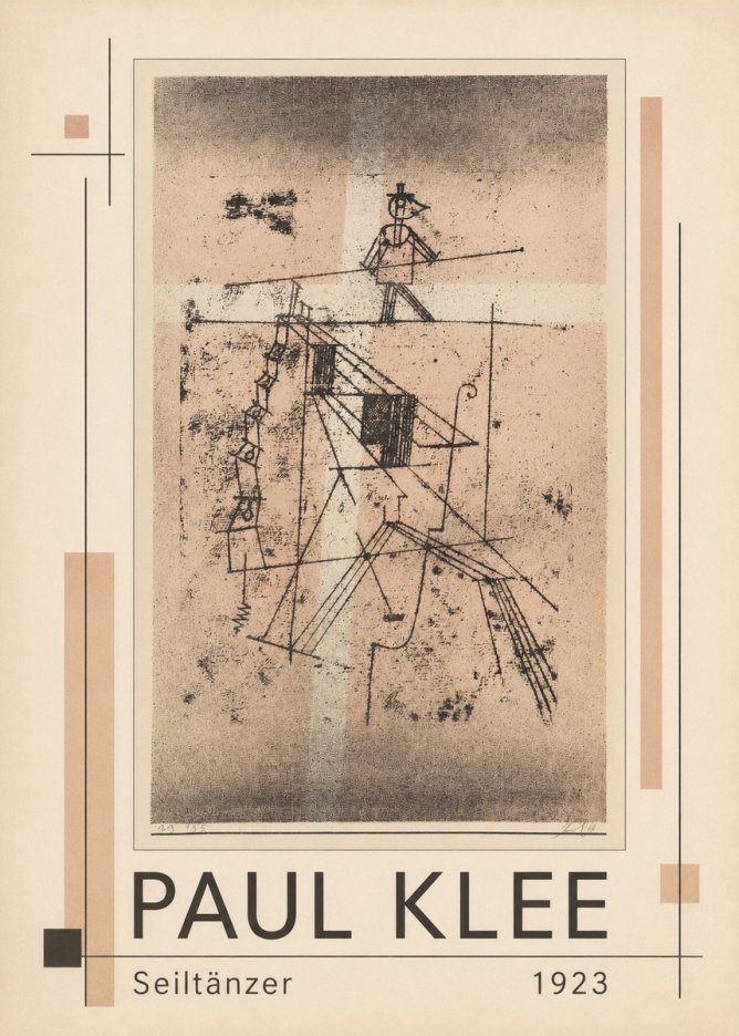 Paul Klee Seiltänzer II No1 - Poster