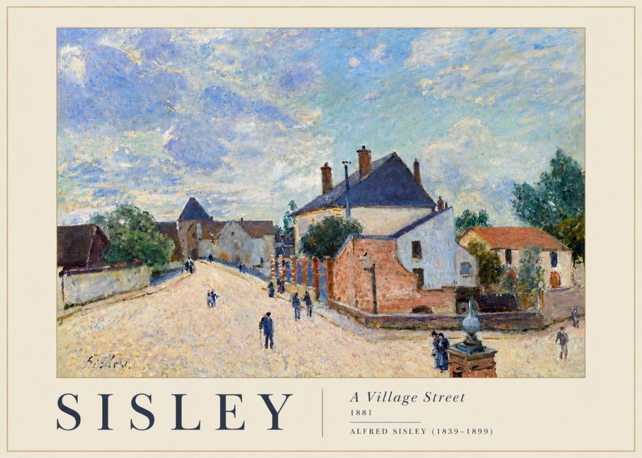 Sisley A Village Street No4 - Poster