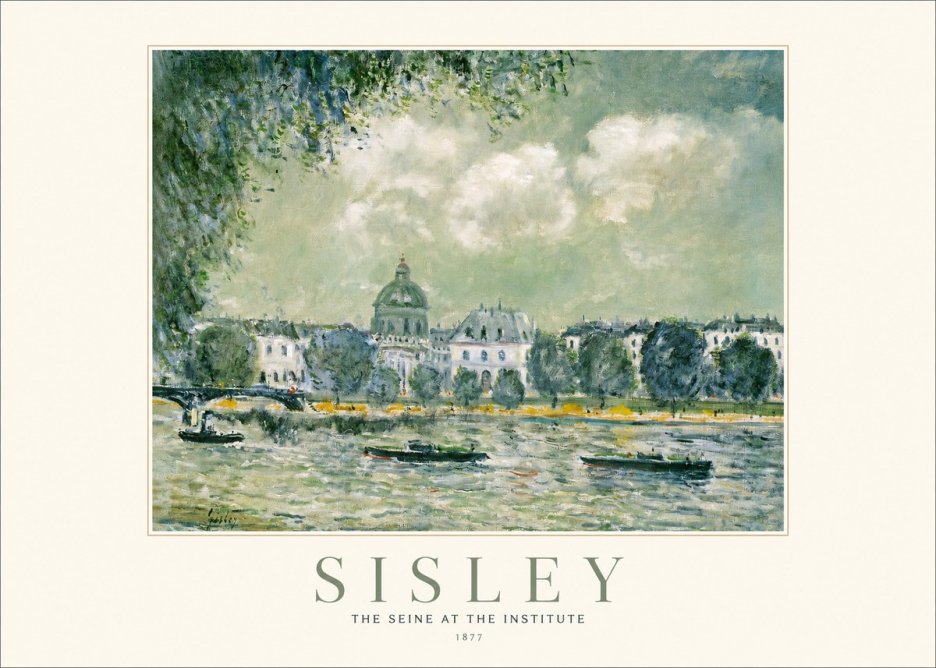Sisley The Seine at the Institute No1 - Poster