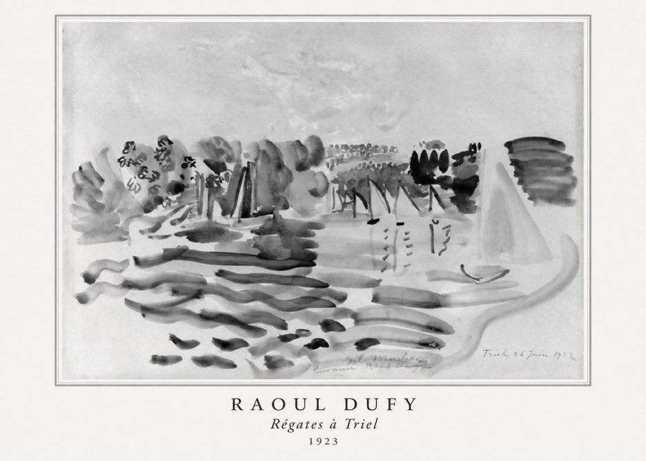 Raoul Dufy Régates À Triel No5 - Poster