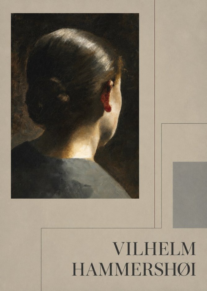 Vilhelm Hammershøi Woman from Behind No4 - Poster