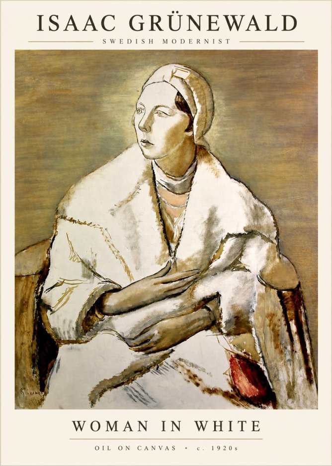 Isaac Grünewald The Woman in White No2 - Poster