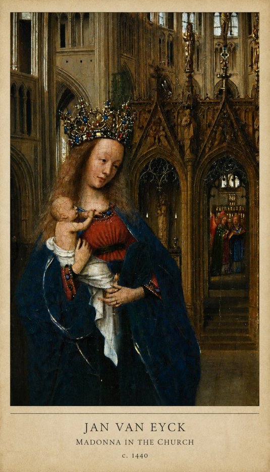 Jan van Eyck Madonna in the Church I No6 - Poster