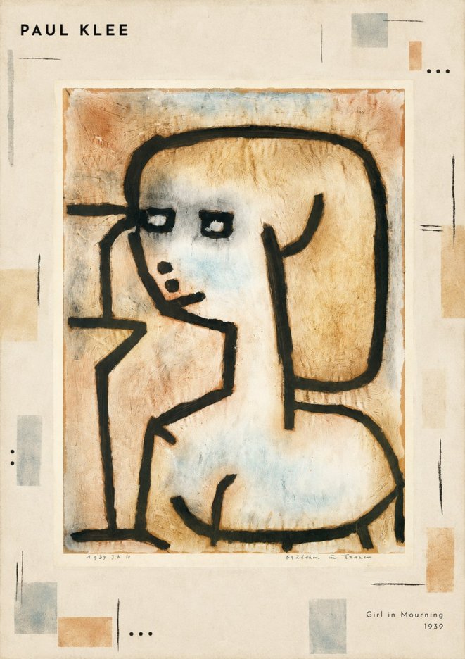 Paul Klee Girl in Mourning No3 - Poster