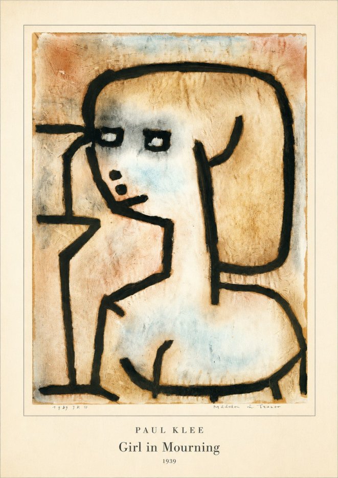 Paul Klee Girl in Mourning No4 - Poster