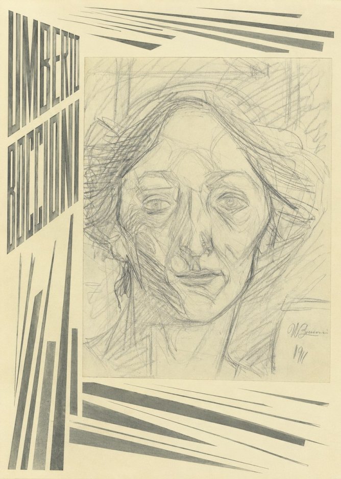Umberto Boccioni Head of a Woman No4 - Poster