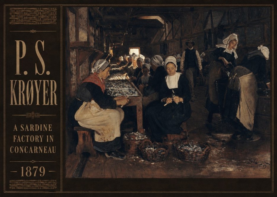 P.S. Krøyer A Sardine Factory in Concarneau No2 - Poster