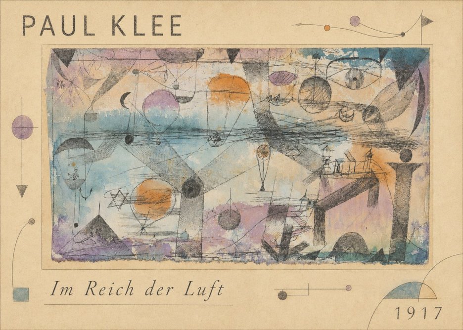 Paul Klee Im Reich Der Luft No1 - Poster