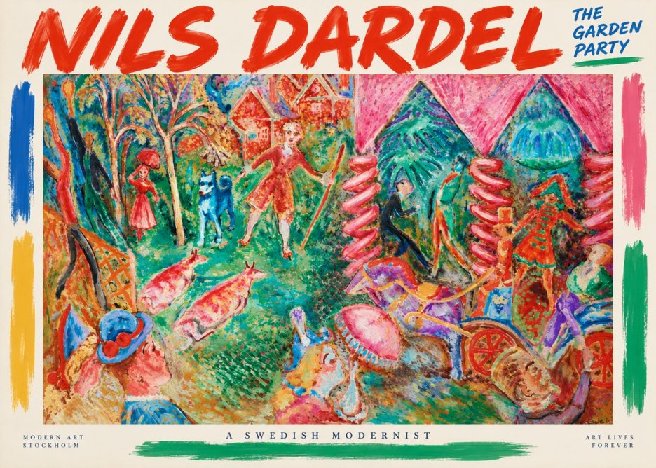 Nils Dardel The Garden Party No3 - Poster