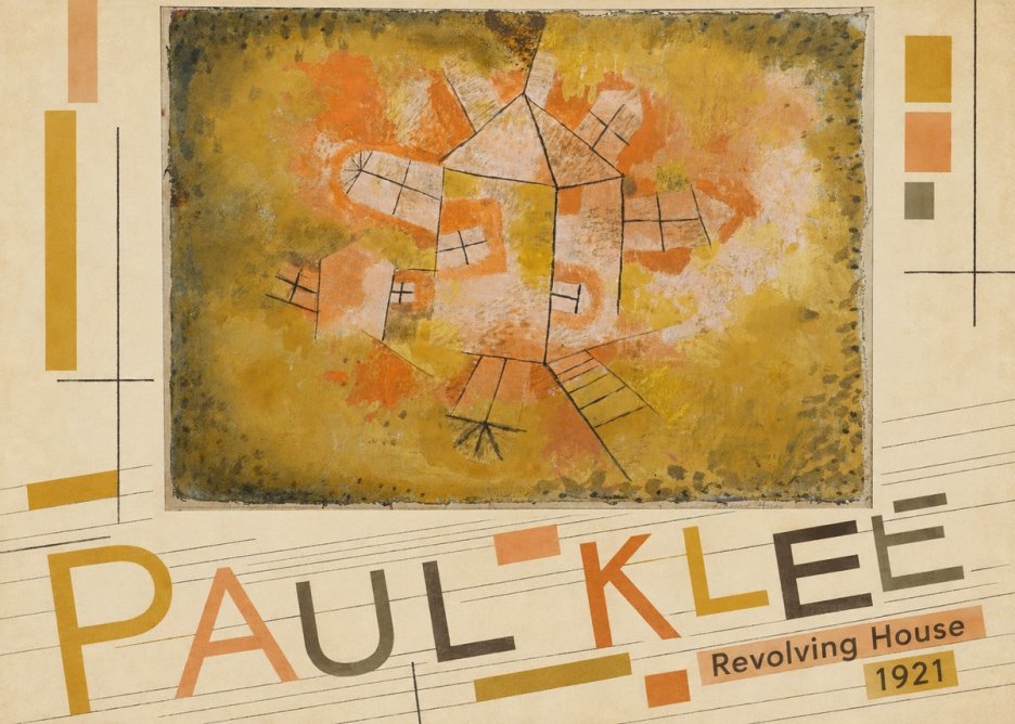 Paul Klee Revolving House No5 - Poster