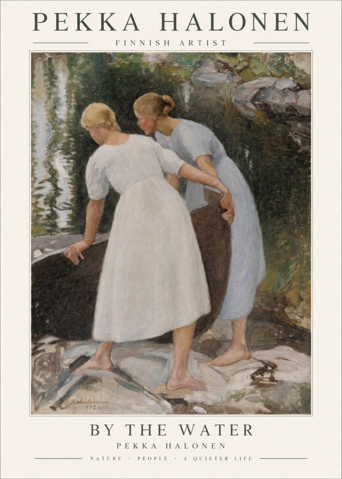 Pekka Halonen By the Water No1 - Poster