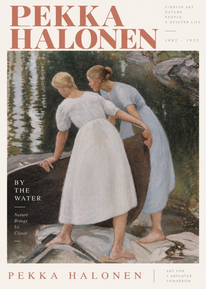 Pekka Halonen By the Water No6 - Poster