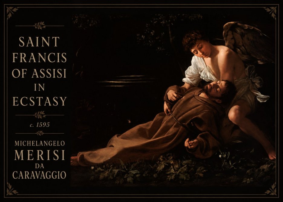 Michelangelo Merisi da Caravaggio Saint Francis of Assisi in Ecstasy No4 - Poster