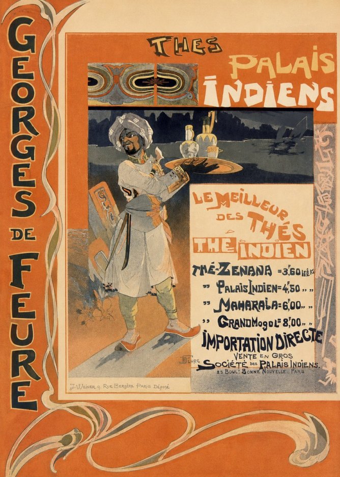 Georges de Feure Thés Palais Indien No2 - Poster