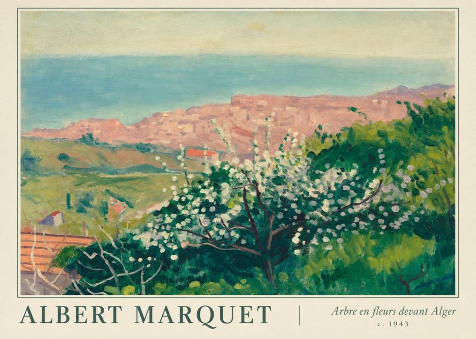 Albert Marquet Arbre En Fleurs Devant Alger No1 - Poster