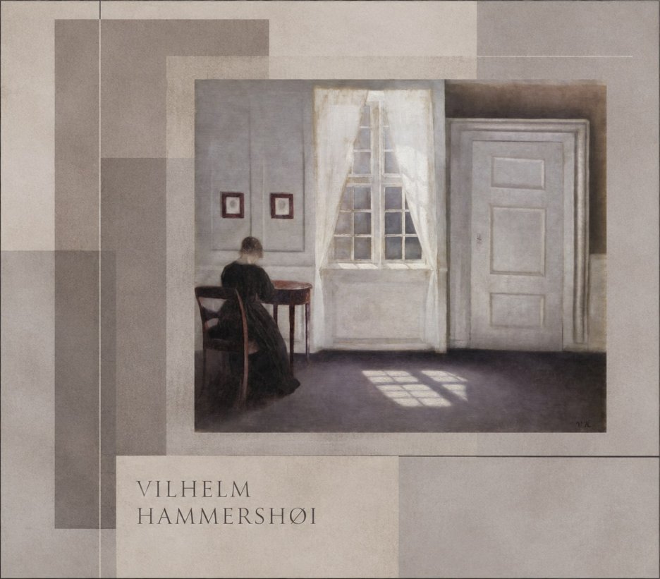 Vilhelm Hammershøi Interior with a Woman at a Table No5 - Poster