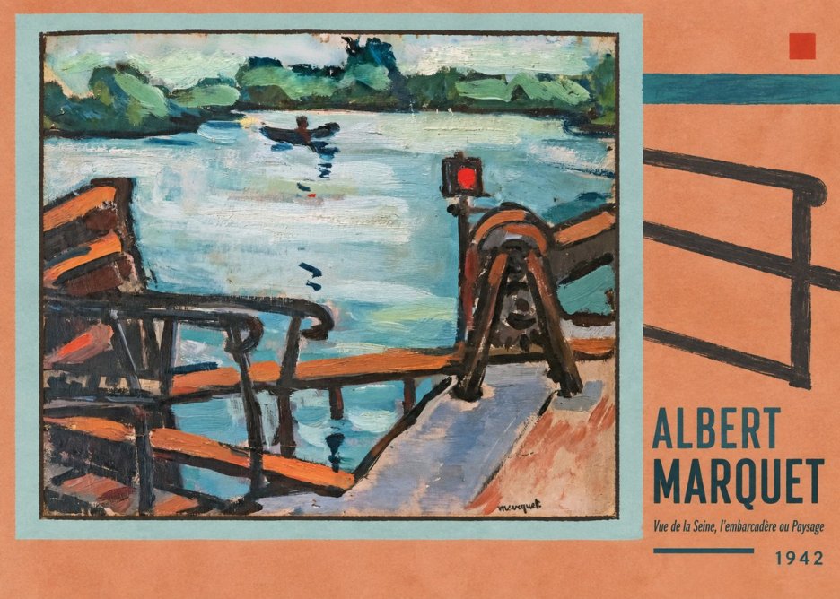 Albert Marquet Vue De La Seine, L'embarcadère Ou Paysage No6 - Poster