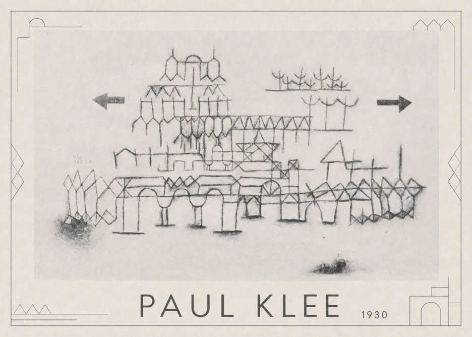 Paul Klee Architektur No1 - Poster